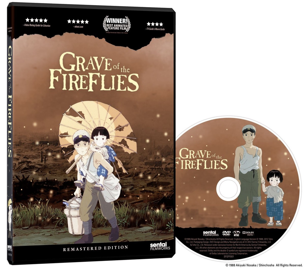 Grave of the Fireflies DVD (Remastered Edition) (Out of Print) | eBay