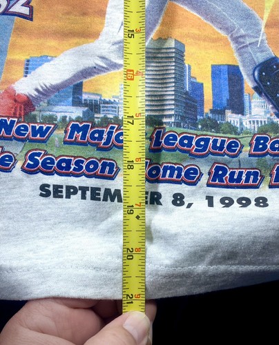Vintage 1998 Mark Mcgwire (62 Home Run Record) Cardinals T-Shirt New W/ Tags! - Picture 14 of 16