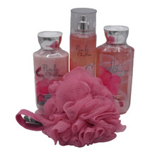 4 Piece Bath & Body Works PINK CHIFFON MIST G...