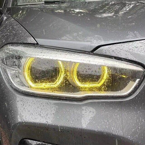DRL FOR BMW 1 Series F20/F21 LCI 14-19 LED BOARD Golden Angel Eye Lemon Yellow - Picture 8 of 15