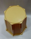 Vintage 1980's Rubbermaid Retro Gold Plastic Octagon Trash Can Wastebasket  — photo 4