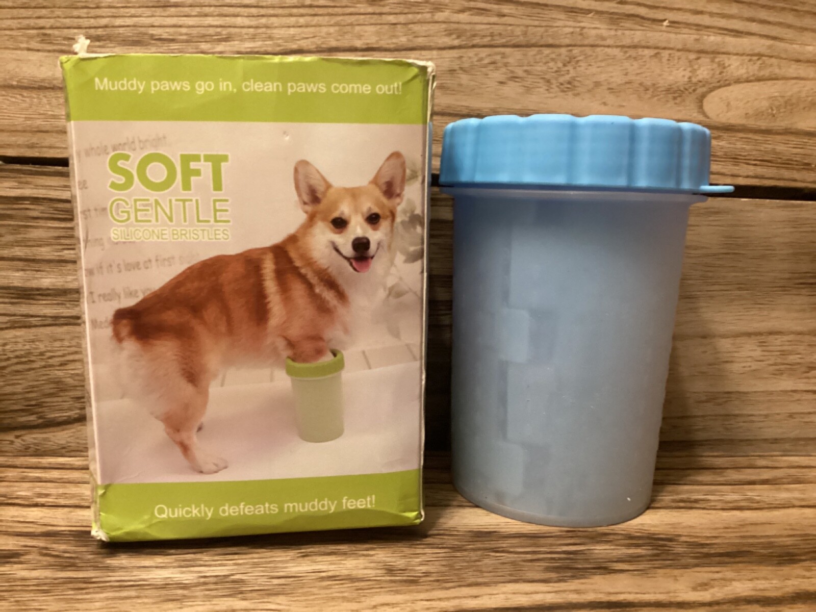 Dog Paw Washing Cup Grooming Paw Cleaner Soft Gentle Silicone Bristles Blue eBay