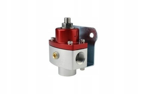 FUEL PRESSURE REGULATOR M-7098 AEROMOTIVE SS CARBURETOR 750HP 3/8" NPT RED - Imagen 3 de 5