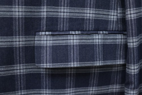 BEN SHERMAN PLECTRUM mens blue WINDOWPANE sport coat suit jacket blazer 46 R - Picture 9 of 14