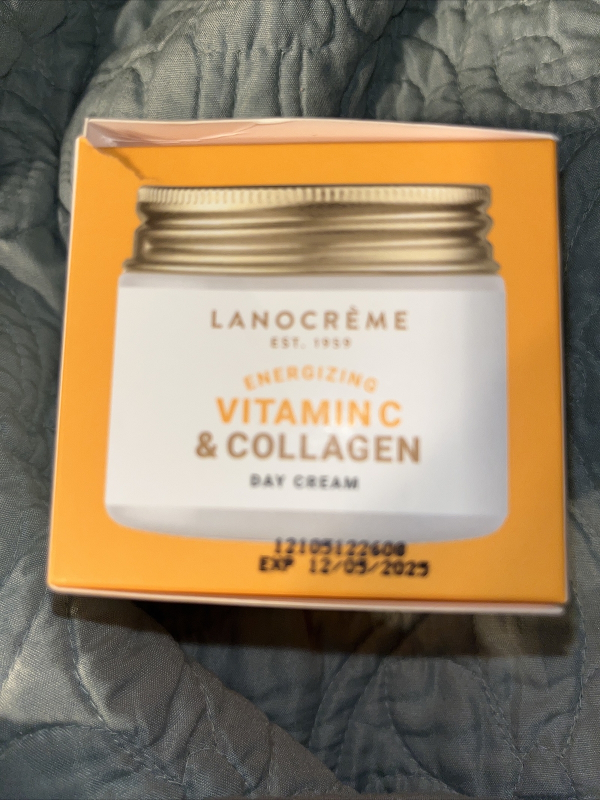 Lanocreme Energizing Vitamin C & Collagen Day Cream Moisturizer 1.76 oz