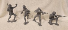 Vintage Marx Co Soldiers WWII Figures -Lot Of 4 Super nice lot