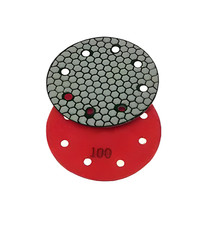 PRO Diamond Sanding Pad 125mm - 100 Grit Hook & Loop Concrete Microcement Glass