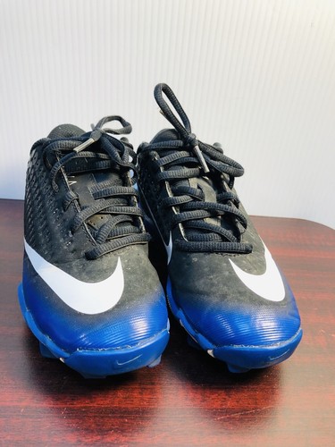 NIKE Vapor Youth Baseball Soccer Cleats Black Blue 2Y Fast-flex AQ8151-008 Sz 2 - Picture 14 of 14