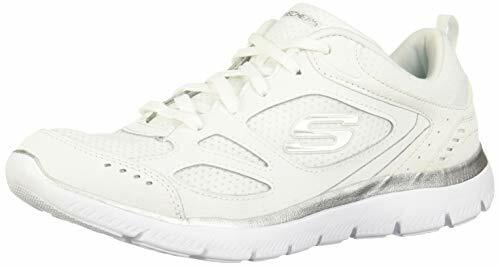 Con cordones de espuma viscoelástica Skechers Summits blanco/plateado para mujer - Imagen 1 de 7