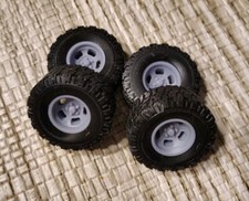 124 125 Slotted Mags Oversized Scale Off-road Wheelstires Resin Set Read