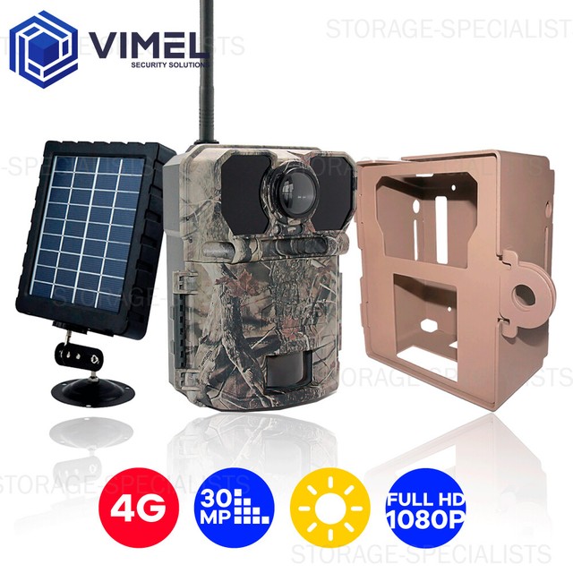 4G Metalbox Wild Trail Camera Anti-Theft Solar Panel 30MP Outdoor SIM Card 4G Metalbox Wild Trail Camera Anti-Theft Solar Panel 30MP Outdoor SIM Card