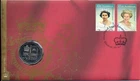 Coin Australia 50c Golden Jubilee of QE2 PNC 2002 official post office cover