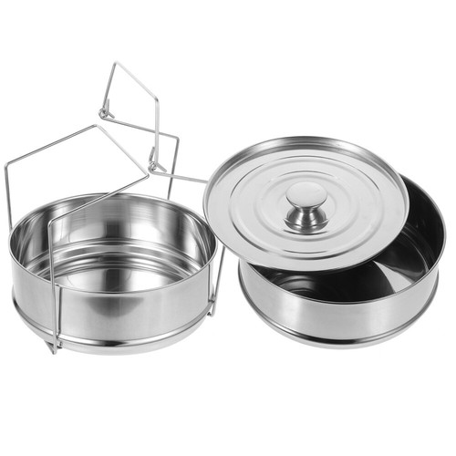 Dampfgarer Aus Edelstahl Arbeit Dampfpfanne Mit Deckel Dampfkorb - Bild 12 von 12