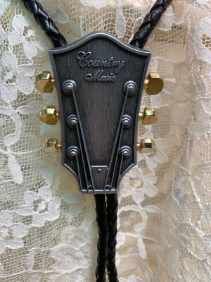 vintage Gold & Silver Tone Men Bolo Rodeo,Country Mysic, Cowboy Artical Heart