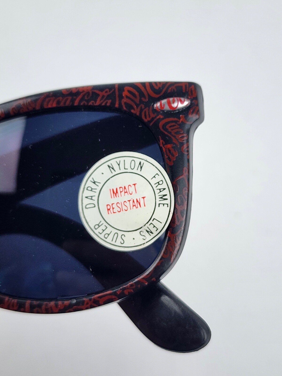 1980 s Coca Cola Super Dark Sunglasses Black Frames A Gem 1980 s coca cola super dark sunglasses black frames a gem