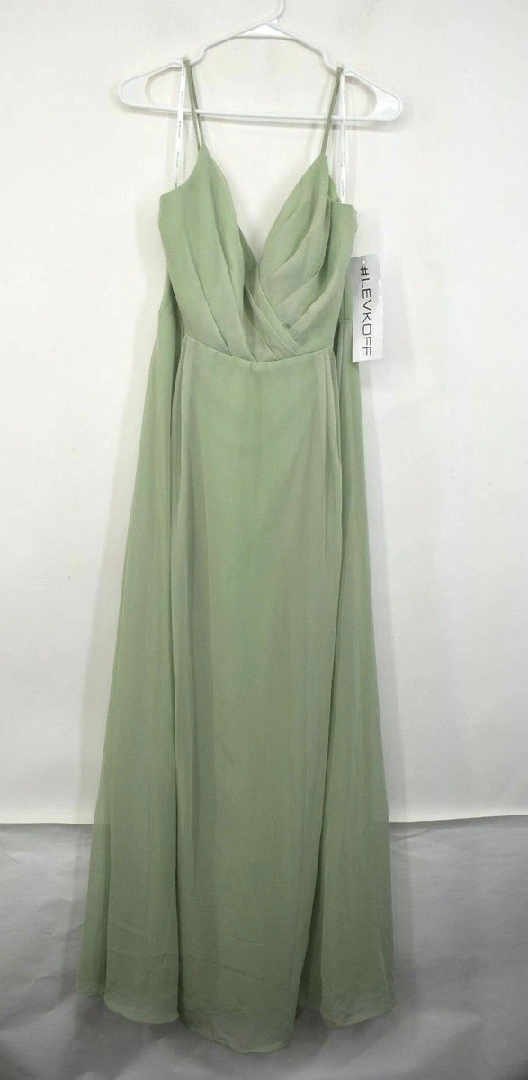 bridesmaid dresses classic Ever-Pretty Spaghetti Strap High Slit Chiffon Bridesmaid Dress