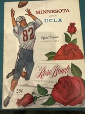 1962 Vintage College Football Program Rose Bowl Minnesota vs UCLA