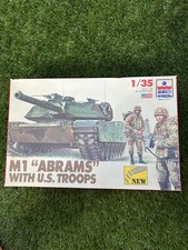 ESCI ERTL 5029 M1 Abrams with U.S. Troops 1/35 Scale Tank Only