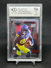 2017 SAGE HIT PREMIER DRAFT PEAK AMARA DARBOH ROOKIE GRADED BCCG 10 Michigan