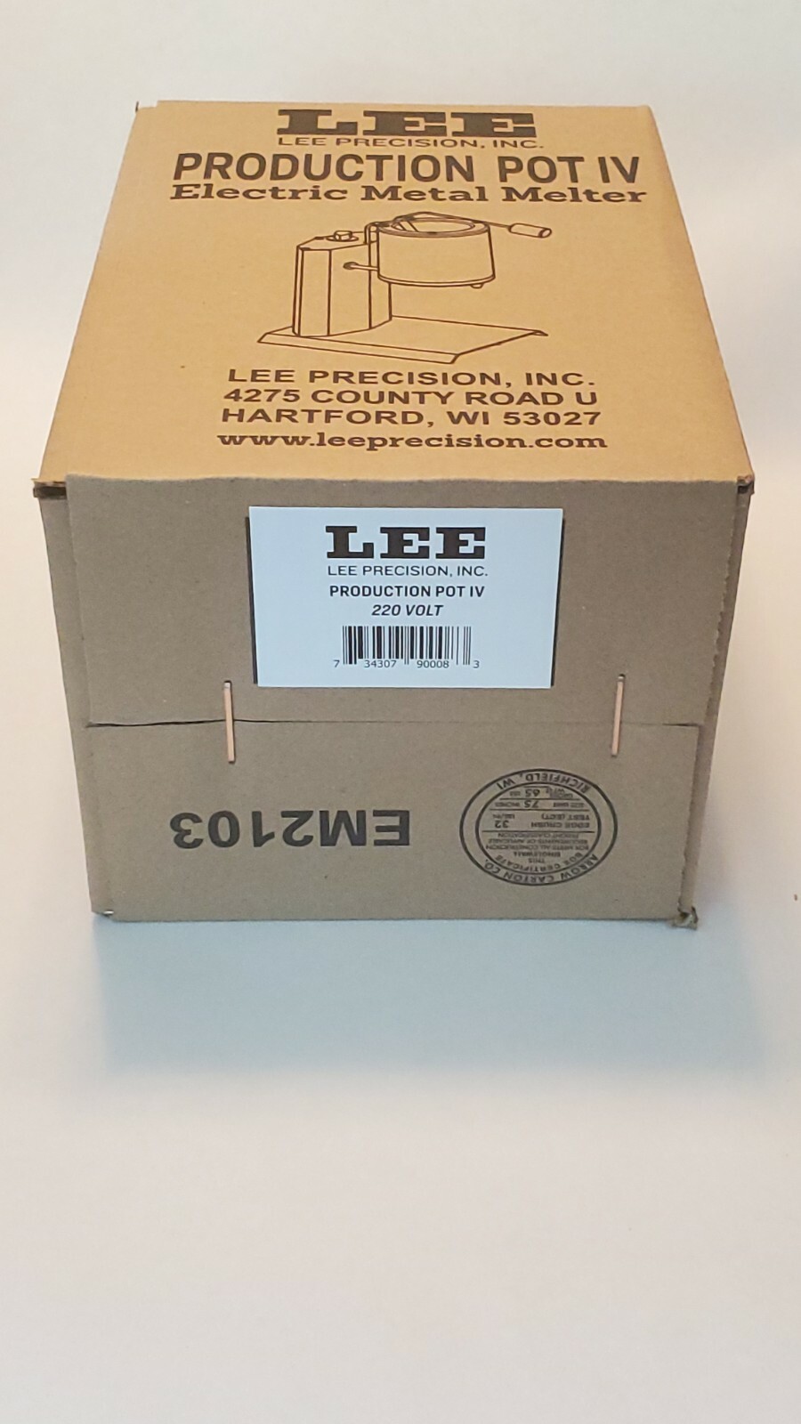 LEE PRODUCTION POT IV - MELTER 220 VOLT - Titan Reloading