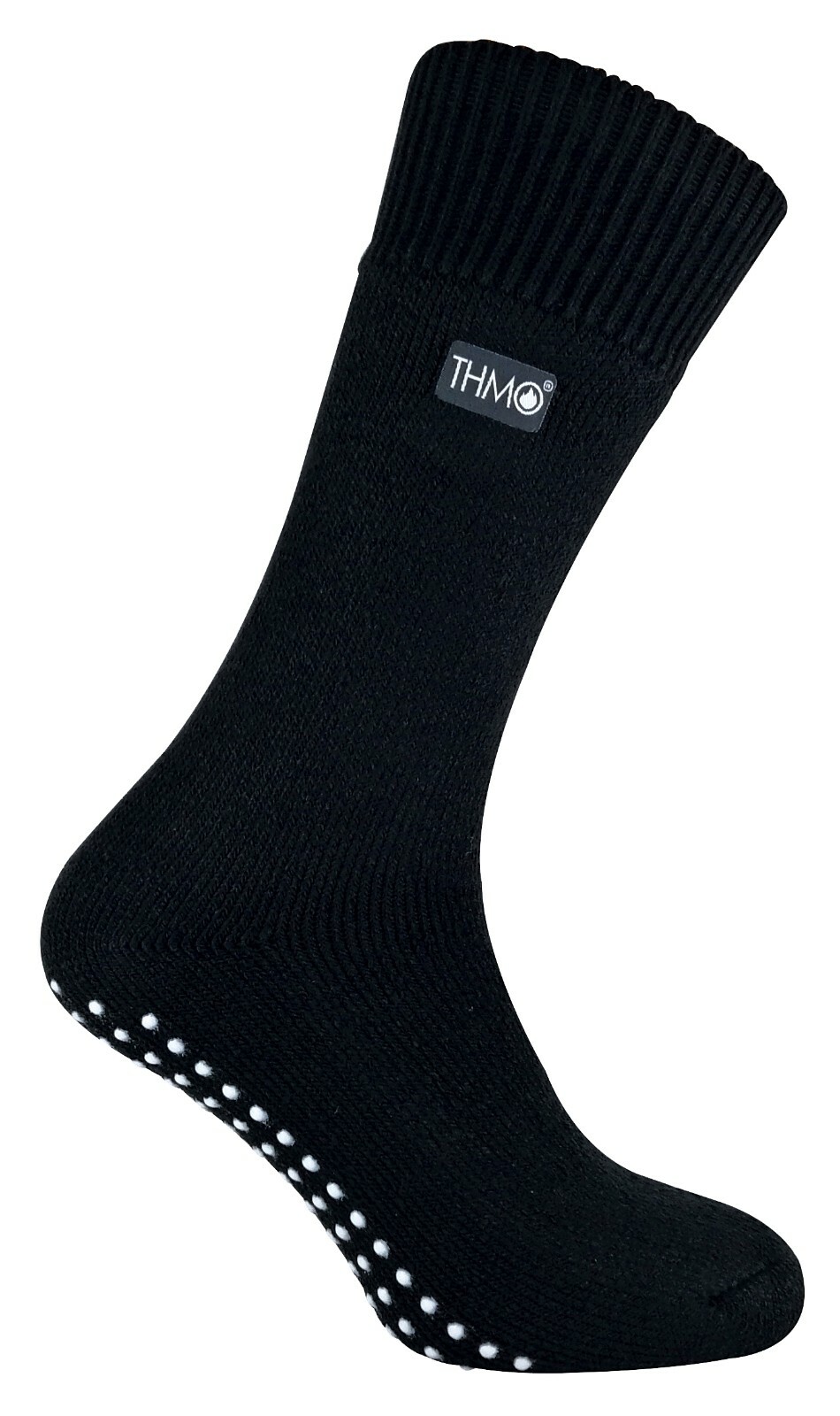 THMO - Mens Indoor Winter Warm Thermal Fleece Lined Slipper Socks with Grips