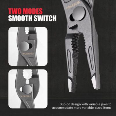 WORKPRO 8'' Long Nose Slip Joint Needle Nose Plier 3Zone Serrated