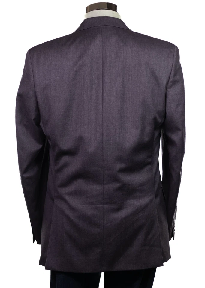 Traje Rojo Alfani Chaqueta Abrigo Deportivo Blazer Gris Mezcla Lana 2 Btn 2 Ventilación Talla 42 Foto 3 de 4