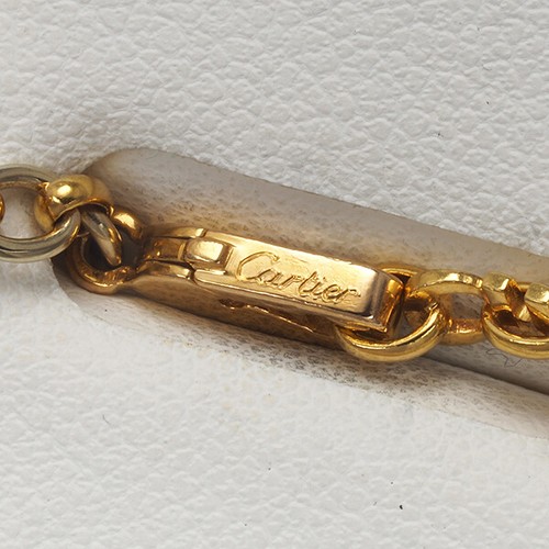 Auth Cartier Rare Chain Necklace Bicolor 45cm 18K 750 Yellow White Gold - Picture 3 of 4