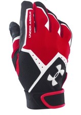 Under Armour Men's Clean-Up VI Batting Gloves 1267426 600 RED