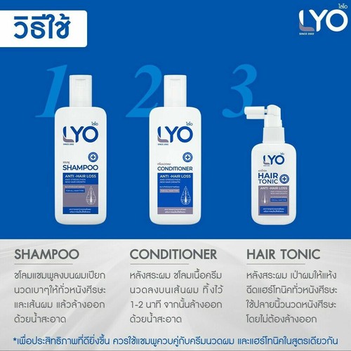 Set Lyo Haar 1 x Shampoo 1 x Conditioner 2 x Tonic Wachstum schnell Haarausfall reduzieren - Bild 7 von 12
