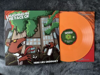 Laughing in the Face Of - Here Lies Ordinary - Orange Color Punk Vinyl Record