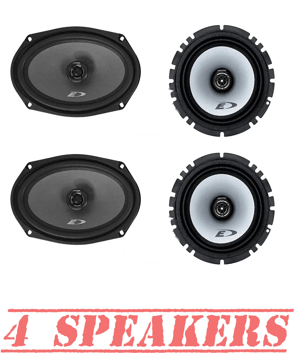 Alpine SXE Series 2-полосные автомобильные дверные Передние и задние коаксиальные динамики 6x9 и 65 дюймов 18690₽
