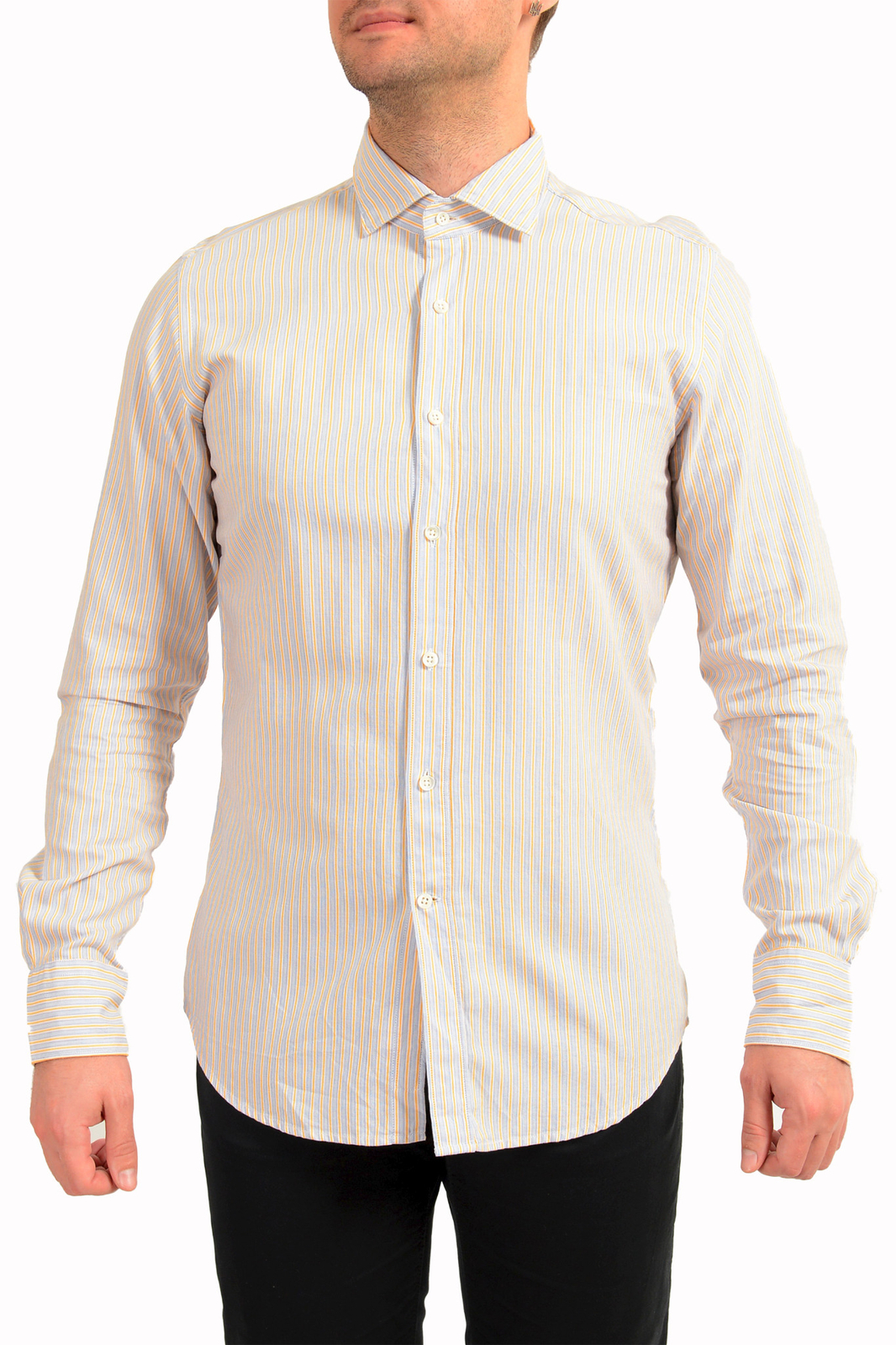 Glanshirt Рубашка в разноцветную полоску с длинным рукавом от бренда Slowear размер US 16 IT 41 20190₽