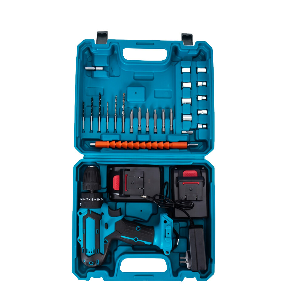 36V Cordless Combi Hammer Impact Drill Driver Electric Screwdriver +2 Battery YS