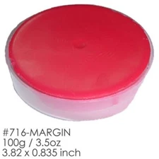BesQual Margin Wax, Red. Size: 3.82" x 0.835". Weight: 100g (3.5oz)
