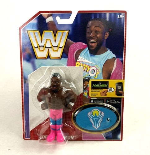 Kofi Kingston WWE Mattel Retro Series 5 Action Fig...