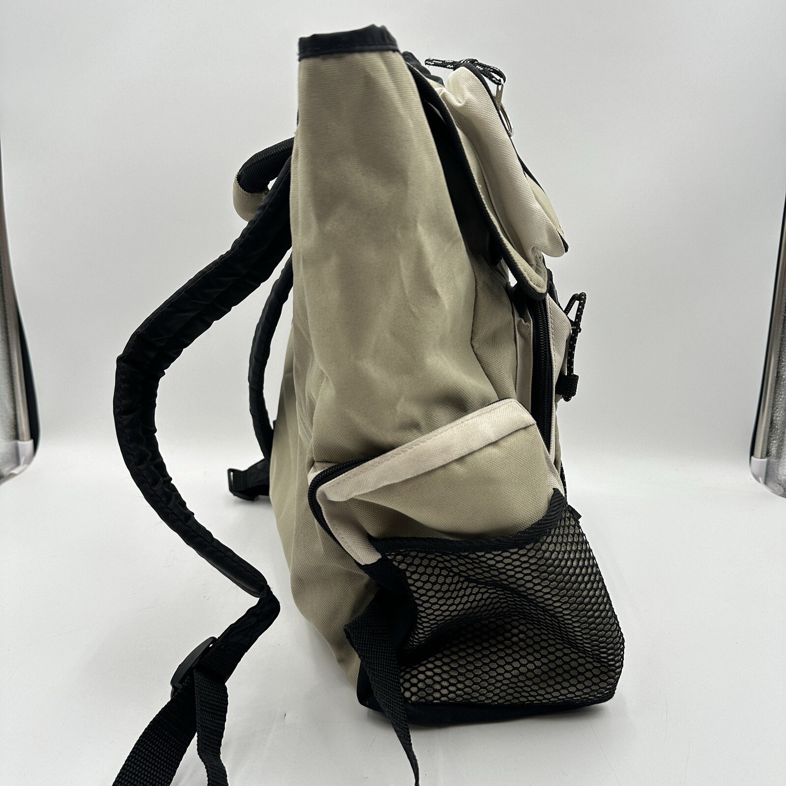 Eastsport Backpack Tan Draw String Multipocket Vi… - image 3