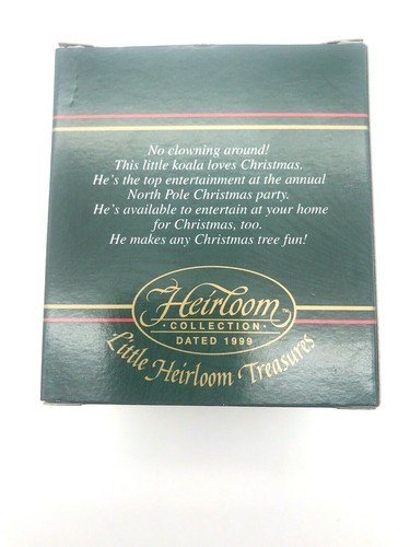 VTG 1999 Little Heirloom Treasures Collection Koala Clown Christmas Ornament - Picture 4 of 8