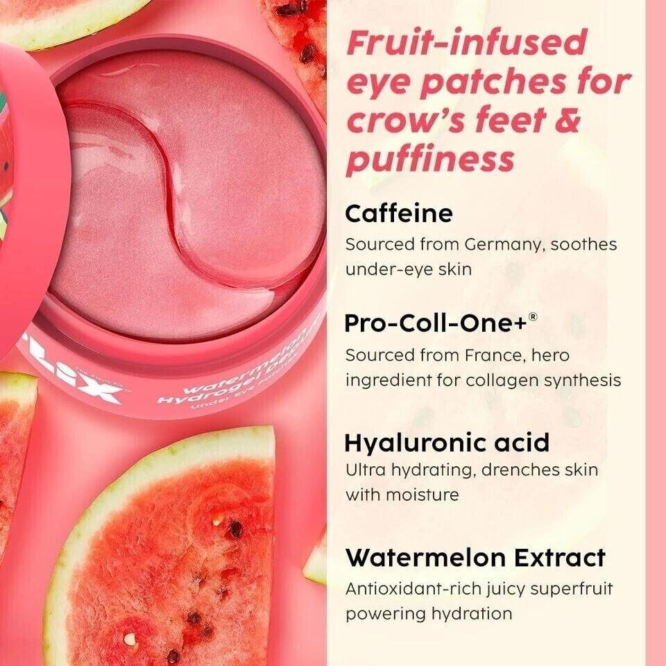 Plix Watermelon Hydrogel Under Eye Patches - 60 Patches - Image 3 of 4