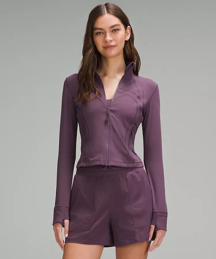 New Lululemon Define Cropped Jacket Nulu Size 6 Grape New Lululemon Define Cropped Jacket Nulu Size 6 Grape