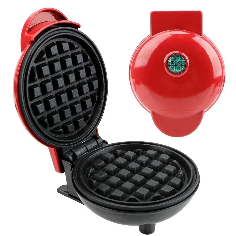 PREMIUM Mini Waffle Maker New Electric Multifunctional Sandwich Oven 4" Mold