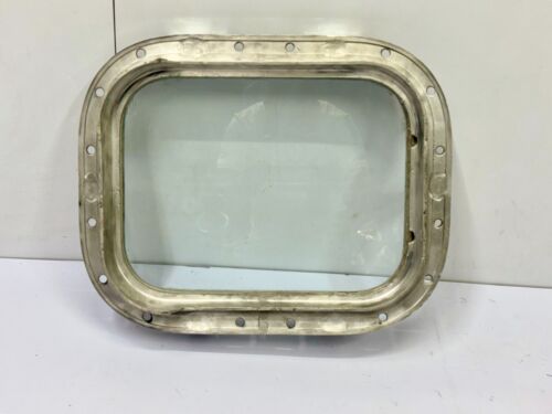 Authentic Ship Reclaimed Vintage Old Aluminum Square Window Porthole Hatches - Picture 4 of 13