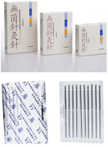 Acupuncture Cloud Dragon spring Handle Needle with no tube Foil Wrapped 100/box - Picture 4 of 8