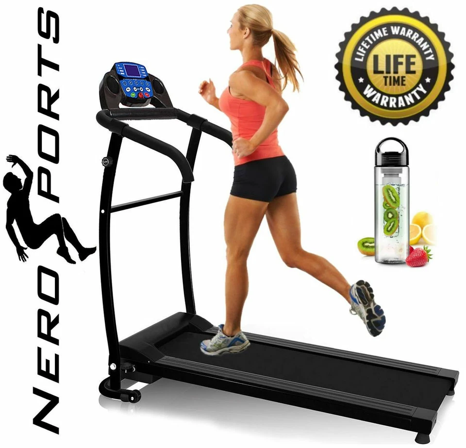 Folding Treadmill Motorised Running Machine Electric Power Fitness Exercise New - Image 2 of 4