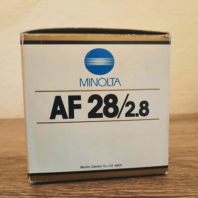 Minolta Af 28mm f2.8 Mint Collectible with Seal, In Original Box 
