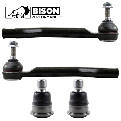 Bison Performance 4pc Front Outer Tie Rod & Lower Ball Joint Kit For Rogue Sport