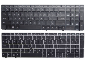 With Point stick,For Win8 Replacement keyboards New GR/German Laptop Keyboard for HP 8560P BLACK FRAME BLACK 