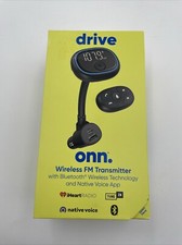 Drive Onn. Wireless FM Transmitter Bluetooth Wireless  Tech Native Voice App