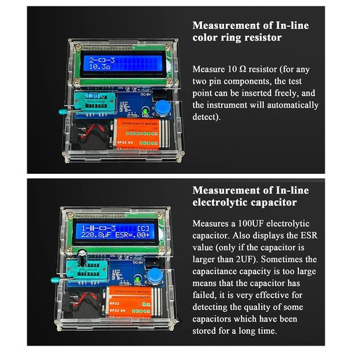 Transistortester-Bausatz Kann ein Multimeter f??r Elektronische Messungen Wi1656 - Bild 5 von 10
