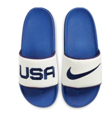 Mens Nike OffCourt Slides USA SE Blue White Red DA2586 100 Sandals Off Court